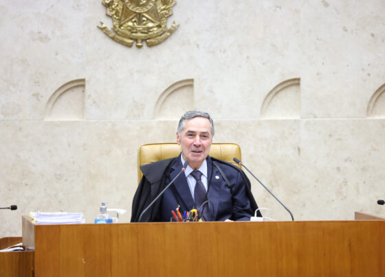 Ministro Barroso na sessão plenária de 5/12/2024