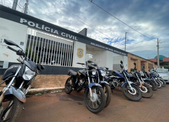 Operação, em Bom Jesus de Goiás, apreende dez motocicletas adulteradas e usadas para praticar “rolezinhos”