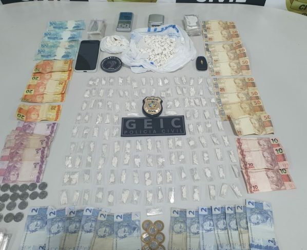 PCGO desativa ponto de tráfico de drogas em Cristalina e prende traficante