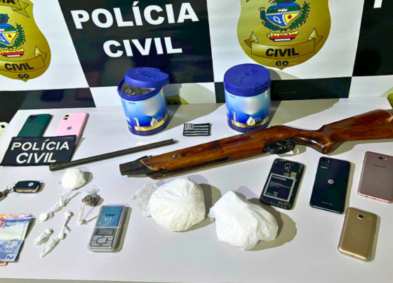 Operação Brisas: PCGO prende em flagrante casal que armazenava entorpecentes em lata de leite do filho