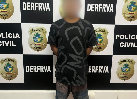 PCGO prende suspeito de envolvimento em roubo de motocicleta de app