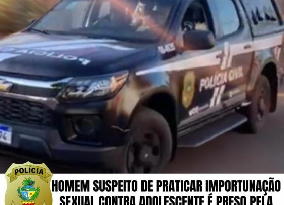 Homem suspeito de importunação sexual contra adolescente é preso em Rio Verde