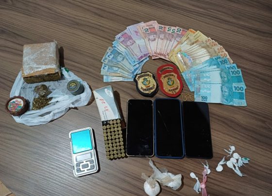 PCGO prende casal em flagrante em Iaciara por tráfico de drogas