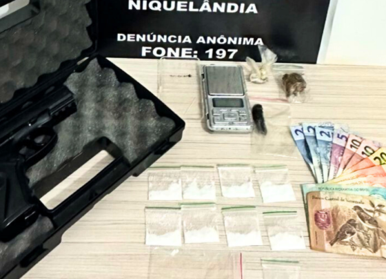 Operação Instantia: PCGO prende traficante em Niquelândia e apreende drogas e pistola