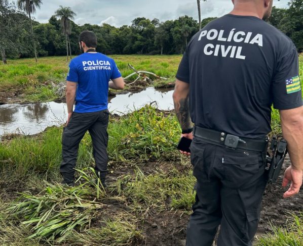 Operação Aqua: Polícia Civil investiga represamento ilegal de rio e desmatamento em Doverlândia
