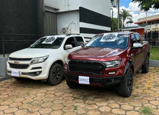 Operação Linha Cruzada apreende caminhonetes e prende suspeitos de operar golpes e lavar dinheiro do crime