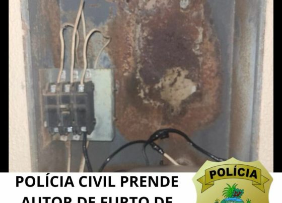PC prende suspeito de furto de energia em Jataí