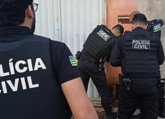 PCGO cumpre mandado de busca e apreensão e prende autor em flagrante