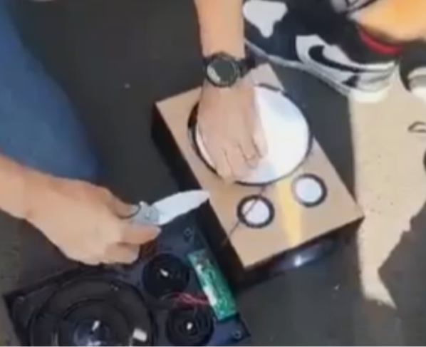 PCGO prende dupla de traficantes que transportava cocaína dentro de caixa de som