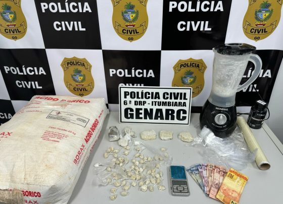 PCGO prende em flagrante traficante reincidente e apreende diversas porções de drogas em Itumbiara