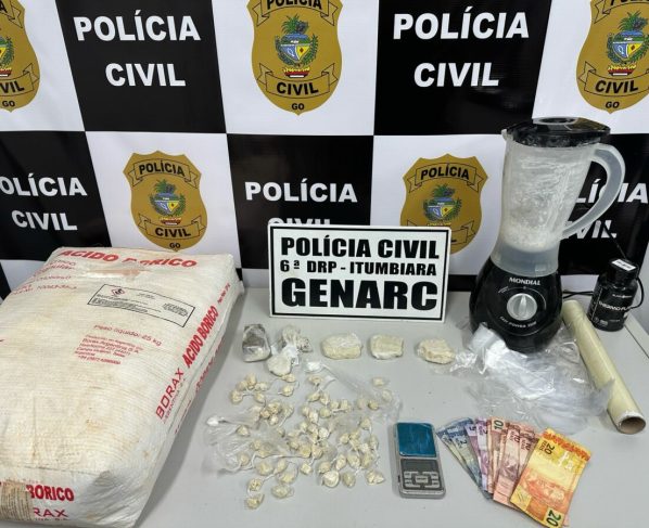 PCGO prende em flagrante traficante reincidente e apreende diversas porções de drogas em Itumbiara