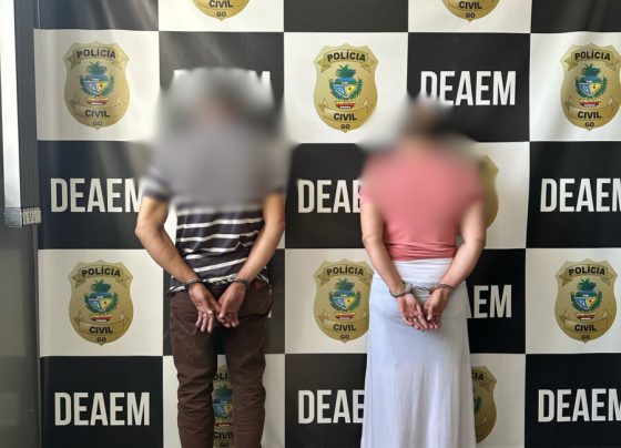 PCGO prende mãe e padrasto investigados por estupro e lesão corporal contra jovem desde a infância