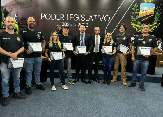 Policiais civis recebem homenagem na Câmara Municipal de Novo Gama