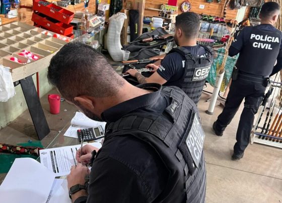 Operação Desarme: PCGO apreende 14 armas de fogo e prende 6 pessoas por porte ilegal de armas no sudoeste goiano