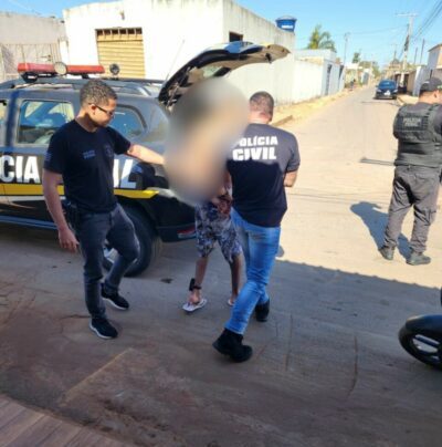 PCGO cumpre mandado de prisão preventiva contra investigado por violência doméstica e tráfico em Formosa