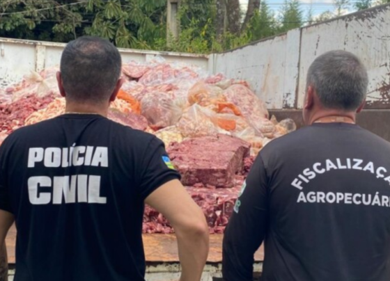 PCGO e Agrodefesa apreendem mais de duas toneladas de produtos cárneos armazenados de maneira irregular