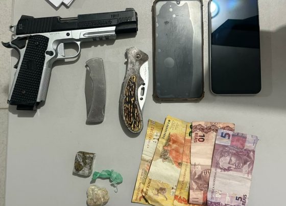 PCGO e PMGO prendem homem em flagrante por tráfico de drogas em Campos Belos