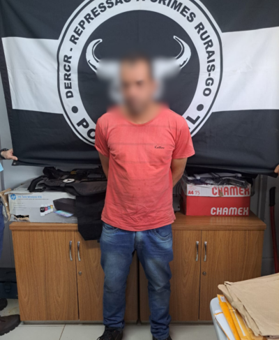 PCGO prende homem envolvido em roubo em propriedade rural de Abadiânia