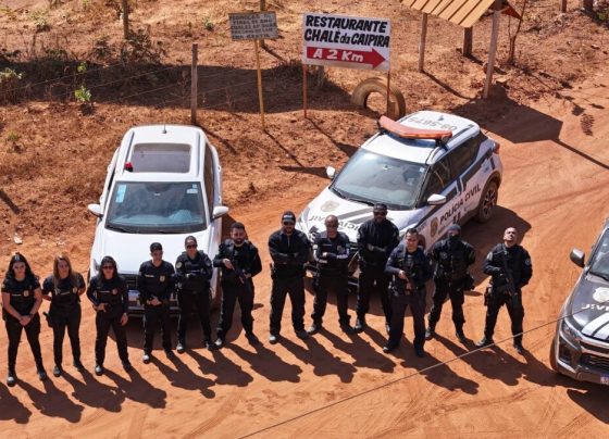Polícia Civil faz operação em Alexânia em decorrência de ameaça