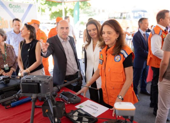 Gracinha Caiado reforça prevenção a desastres com o Goiás Alerta e Solidário