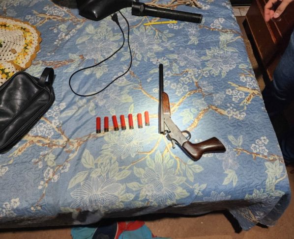 PCGO cumpre mandado, apreende arma e prende investigado por violência doméstica