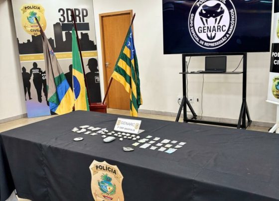 PCGO deflagra a 11ª fase da Operação Boca Fechada e apreende grande variedade de drogas em condomínio de Anápolis