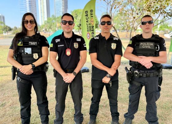 PCGO e forças de segurança realizam blitz educativa na semana nacional do trânsito em Rio Verde