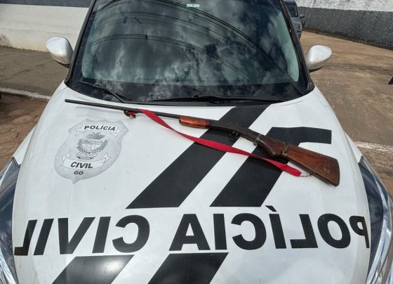 PCGO prende homem por posse ilegal de arma de fogo em propriedade rural de Crixás