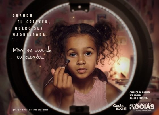 Campanha publicitária alerta para adultização de crianças