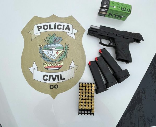 PCGO cumpre mandado por violência doméstica e apreende arma de fogo em Itapaci