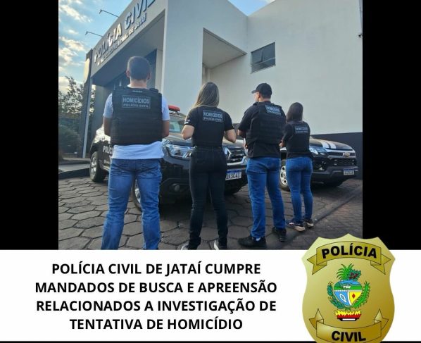 PCGO cumpre mandados de busca em investigação sobre tentativa de homicídio ligada a disputa do tráfico em Jataí
