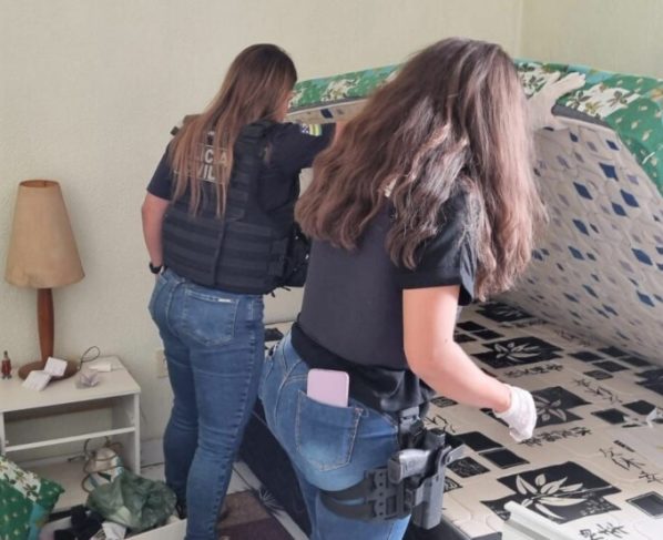 PCGO apreende arma e munições usadas por agressor que fez disparos contra portão da casa de ex companheira, em Luziânia