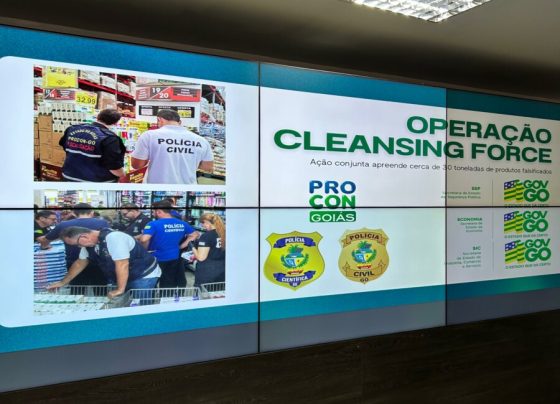 PCGO participa de operação integrada de combate à comercialização de sabão em pó falsificado