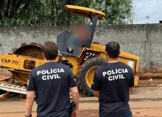 PCGO cumpre mandado e apreende maquinário em Aparecida de Goiânia