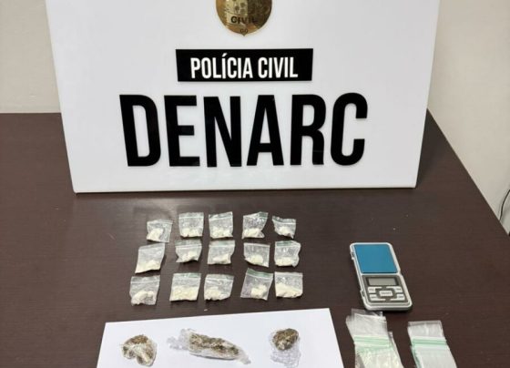 PCGO prende dois em flagrante e desarticula ponto de tráfico de drogas em Goiânia