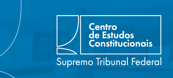 Card na cor azul com a logo do Centro de Estudos Constitucionais do STF