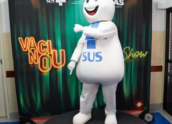 Zé Gotinha na Abertura da Campanha de Vacinação contra a Influenza