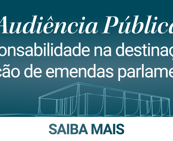 Banner da audiência pública